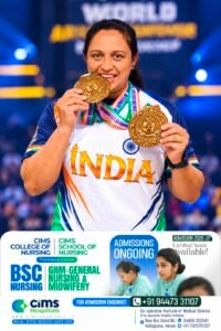 ലോക പഞ്ചഗുസ്തി ചാമ്പ്യൻഷിപ്പിൽ ഇരട്ട സ്വർണം നേടി ഇടുക്കിയുടെ അഭിമാനമായി ജിൻസി ജോസ്.